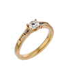 Lab Grown Round Diamond Solitaire Ring In Yellow Gold