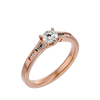 Lab Grown Round Diamond Solitaire Ring In Rose Gold