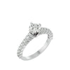 Lab Grown Diamond In White Gold Solitaire Ring