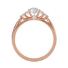 Lab Grown Round Diamond Solitaire Ring In Rose Gold