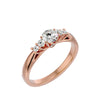 Lab Grown Round Diamond Solitaire Ring In Rose Gold