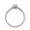 Lab Grown Round Diamond In White Gold Solitaire Ring