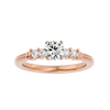 Lab Grown Round Diamond Solitaire Ring In Rose Gold