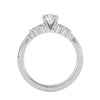 Lab Grown Diamond In White Gold Solitaire Ring