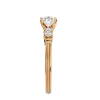 Lab Grown Round Diamond Solitaire Ring In Yellow Gold