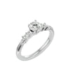 Lab Grown Diamond In White Gold Solitaire Ring