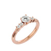 Lab Grown Round Diamond Solitaire Ring In Rose Gold