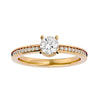 Lab Grown Round Diamond Solitaire Ring In Yellow Gold