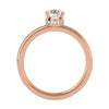 Lab Grown Round Diamond Solitaire Ring In Rose Gold