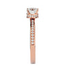 Lab Grown Round Diamond Solitaire Ring In Rose Gold