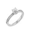 Lab Grown Diamond In White Gold Solitaire Ring