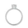 Lab Grown Round Cut Diamond In White Gold Solitaire Ring