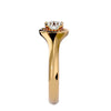 Lab Grown Round Diamond Solitaire Ring In Yellow Gold