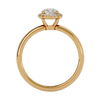 Lab Grown Round Diamond Solitaire Ring In Yellow Gold