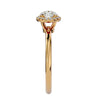 Lab Grown Round Diamond Solitaire Ring In Yellow Gold