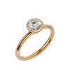 Lab Grown Round Diamond Solitaire Ring In Yellow Gold