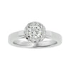 Lab Grown Round Diamond In White Gold Solitaire Ring