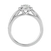 Lab Grown Round Diamond In White Gold Solitaire Ring