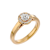 Lab Grown Round Diamond Solitaire Ring In Yellow Gold