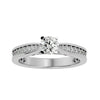 Lab Grown Round Diamond Solitaire Ring In Platinum