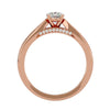 Lab Grown Round Diamond Solitaire Ring In Rose Gold