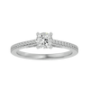 Lab Grown Round Diamond In White Gold Solitaire Ring