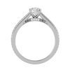 Lab Grown Round Diamond In White Gold Solitaire Ring