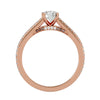 Lab Grown Round Diamond Solitaire Ring In Rose Gold