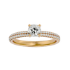 Lab Grown Round Diamond Solitaire Ring In Yellow Gold