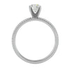 Lab Grown Round Diamond In White Gold Solitaire Ring