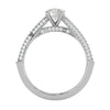 Lab Grown Round Diamond In White Gold Solitaire Ring