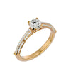 Lab Grown Round Diamond Solitaire Ring In Yellow Gold