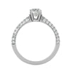 Lab Grown Round Cut Diamond In White Gold Solitaire Ring