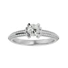 Lab Grown Round Cut Diamond In White Gold Solitaire Ring