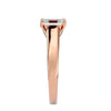 Ageless Lab Grown Emerald Cut Diamond Solitaire Ring In Rose Gold