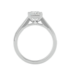 Allure Lab Grown Princess Cut Diamond Solitaire Ring In Platinum