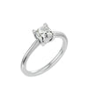 Lab Grown Princess Cut Diamond In White Gold Solitaire Ring