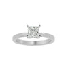 Lab Grown Princess Cut Diamond In White Gold Solitaire Ring