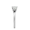 Lab Grown Princess Cut Diamond In White Gold Solitaire Ring