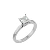 Lab Grown Princess Cut Diamond In White Gold Solitaire Ring