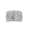 Lab Grown Round Diamond Band Ring In Platinum