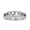 Lab Grown Round Diamond Band Ring In Platinum