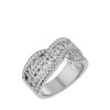 Lab Grown Round Cut Diamond Band Ring In Platinum