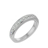 Lab Grown Round Diamond Band Ring In Platinum