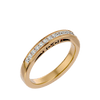 Lab Grown Princess Cut Diamond Band Ring In Yellow Gold