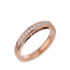 Lab Grown Princess Cut Diamond Band Ring In Rose Gold