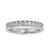 Lab Grown Round Cut Diamond Eternity Band Ring In Platinum