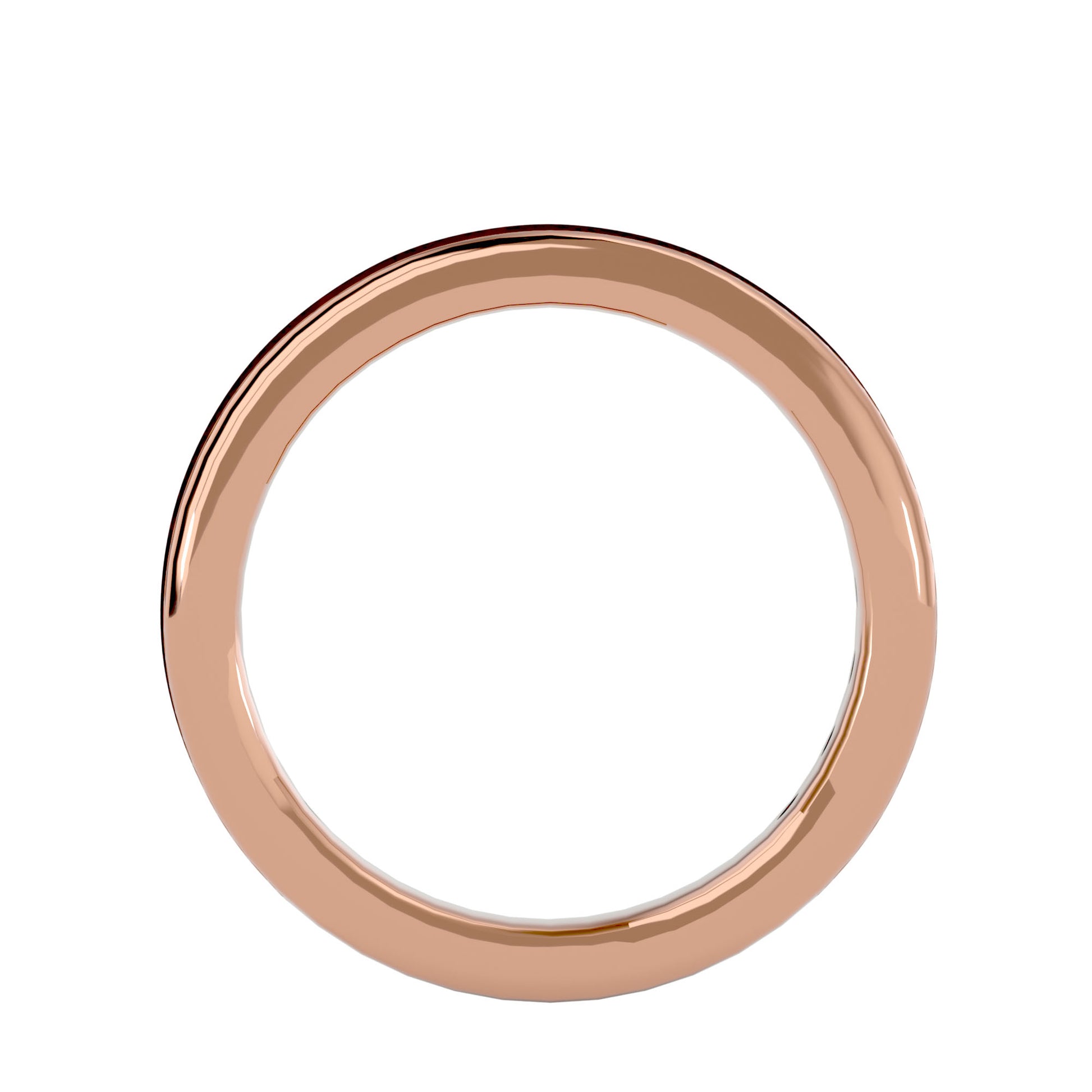 Lab Grown Round Cut Diamond Eternity Band Ring In Rose Gold