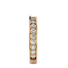 Lab Grown Round Cut Diamond Eternity Band Ring In Yellow Gold