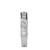 Lab Grown Round Cut Diamond Band Ring In Platinum